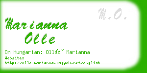 marianna olle business card